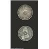 Counterstamps of Ferdinand VII and Isabel II, KM83, crowned F.7o in circular indent on Peru-Lima 8 R