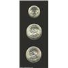 Roosevelt-Murphy-Quezon Commemorative set 1936: 50 Centavos KM176 Choice BU, Peso KM177 Choice BU an