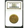 Peter II Gold 4000 Reis 1689, KM156, MS64 NGC, one of the scarcer issues of the type and an impeccab
