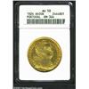 Joao VI Gold Peca 1824, KM364, AU58 ANACS, the obverse of this final year of type looks to have been
