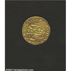 Russian Turkestan. Khoqand Gold Tilla 1274AH, (Uzbekistan) C100. Crude VF, some adhesions. Important