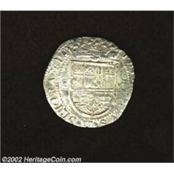 Philip II cob 8 Reales ND (1556-98) Seville Mint, assayer P, Cal-183, VF with nice detail and light.