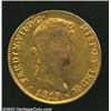 Image 1 : Ferdinand VII Gold 4 Escudos 1819M-GJ, KM484, Fine, weak obverse and may be ex: jewelry. Important n