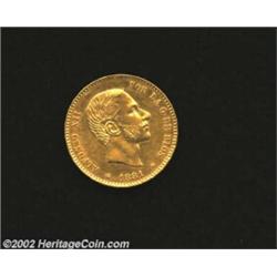 Alfonso XII Gold 25 Pesetas 1881, KM687, Nice XF-AU, fully lustrous. Important notice: We expect to.