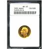 Image 1 : Alexander I Gold Ducat 1933, KM12.2, scarce date with ear of corn countermark. MS63 ANACS. Important