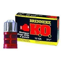 Brenneke SL122KO K.O. Lead 12 ga 2.75" 1 oz Slug 250 Rounds UPC # 301281120976
