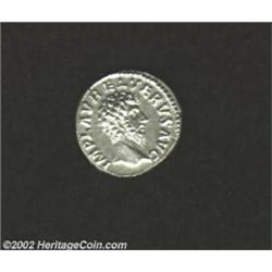 Lucius Verus, 161-169 AD, AR denarius, (3.1 gm.) Bare head right/Providence standing left, holding g