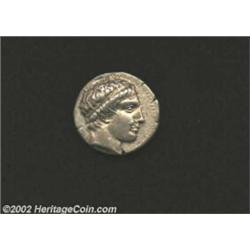 Macedon, Kings of. Archelaus I, 413-399 BC, AR didrachm. Head of Apollo, wearing taenia, right/Bridl