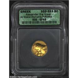 Macedon, Kings of. Alexander the Great, 336-323 B.C., AV stater, Memphis mint, Circa 332-323 B.C., H