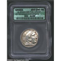 Macedon, Kings of. Alexander the Great, 336-323 BC, AR tetradrachm, Amphipolis Mint, 294-290 BC. Hea