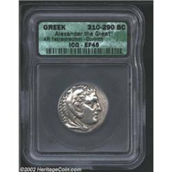 Macedon, Kings of. Alexander the Great, 336-323 BC, AR tetradrachm, Corinth Mint, 310-290 BC. Head o