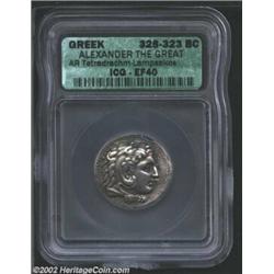 Macedon, Kings of. Alexander the Great, 336-323 BC, AR tetradrachm, Lampsakos Mint, 328-323 BC. Head