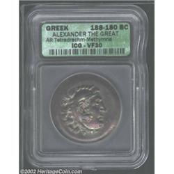 Macedon, Kings of. Alexander the Great, 336-323 BC, AR tetradrachm, Methymne Mint, 188-180 BC. Head.