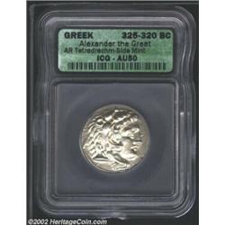 Macedon, Kings of. Alexander the Great, 336-323 BC, AR tetradrachm, Side Mint, 325-320 BC. Head of y