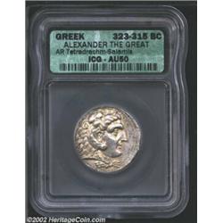 Macedon, Kings of. Alexander the Great, 336-323 BC, AR tetradrachm, Salamis Mint, 323-315 BC. Head o