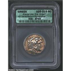 Macedon, Kings of. Alexander the Great, 336-323 BC, AR tetradrachm, Myriandros Mint, 325-323 BC. Hea