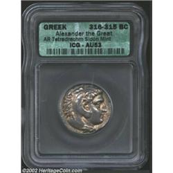 Macedon, Kings of. Alexander the Great, 336-323 BC, AR tetradrachm, Sidon Mint, 316-315 BC. Head of.