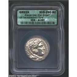 Macedon, Kings of. Alexander the Great, 336-323 BC, AR tetradrachm, Tyre Mint, 305-290 BC. Head of y