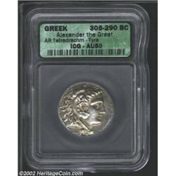 Macedon, Kings of. Alexander the Great, 336-323 BC, AR tetradrachm, Tyre Mint, 305-290 BC. Head of y