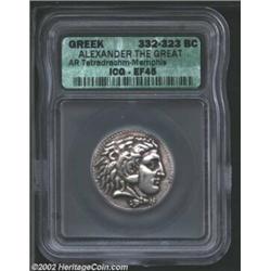 Macedon, Kings of. Alexander the Great, 336-323 BC, AR tetradrachm, Memphis Mint, 332-323 BC. Head o