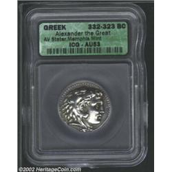 Macedon, Kings of. Alexander the Great, 336-323 BC, AR tetradrachm, Memphis Mint, 332-323 BC. Head o