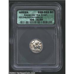 Macedon, Kings of. Alexander the Great, 336-323 BC, AR drachm, Lampsakos Mint, 325-323 BC. Head of y