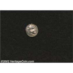 Macedon, Kings of. Alexander the Great, 336-323 BC, AR hemiobol, uncertain Eastern Mint, Head of you