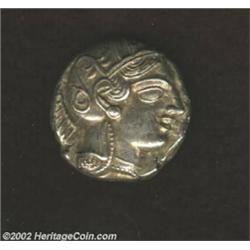 Attica, Athens, Circa. 449-413 B.C., AR tetradrachm, (17.23 gm), Helmeted head of Athena right/Owl s