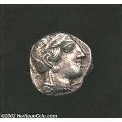 Attica, Athens, Circa. 449-413 B.C., AR tetradrachm, (17.20 gm), Helmeted head of Athena right/Owl s