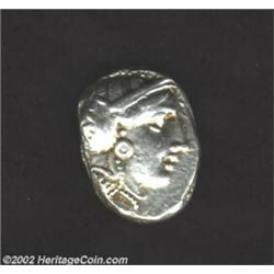 Attica, Athens, After 393 B.C., AR tetradrachm (17.19 gm.), Helmeted head of Athena right /Owl stand