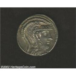 Attica, Athens, Circa 181-86 B.C. AR  New Style  tetradrachm (16.58 gm.), Helmeted head of Athena ri