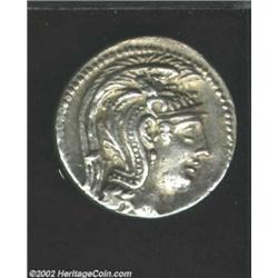 Attica, Athens, Circa 108/07 B.C. AR "New Style" tetradrachm (16.78 gm.), Helmeted head of Athena ri