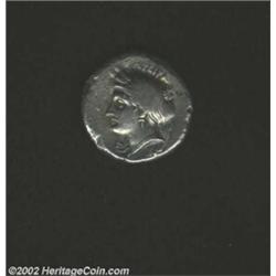 Mysia, Kyzikos, 4th Century BC, AR tetradrachm, (14.8 gm.), Head of Kore Soteira left/Head of lion l