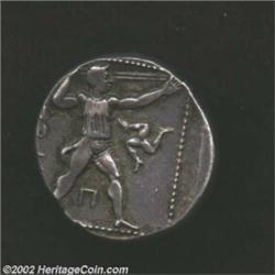 Pamphylia, Aspendos, Circa 400-370 B.C., AR stater (10.90 gm.), Two wrestlers confronting one anothe