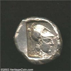 Pamphylia, Side, ca. 460 BC, AR stater. Pomegranate/helmeted head of Athena right in incuse, SG 5425