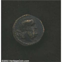 Galatia, Amyntas, 36 - 25 BC, AE 24, (8 gm.), Head of bearded Herakles right, club at neck/Lion prow