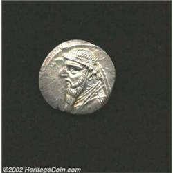 Parthian Kingdom, Mithradates II, 123-88 B.C., AR drachm, Diademed bust of king left/Archer, holding