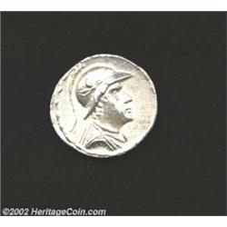 Baktria, Kings of. Eukratides, 171-145 B.C., AR tetradrachm (16.97 gm.), Helmeted head of king right