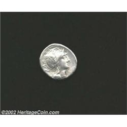 C. Claudius Pulcher, Circa 110-109 B.C., AR denarius (3.84 g). Helmeted head of Roma right/ Victory.