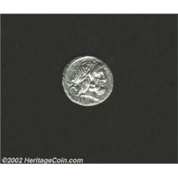 L. Procilius, Circa 80 B.C., AR denarius (3.54 g). Laureate head of Jupiter right, SC behind/ Juno S