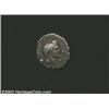 Sextus Pompey, 42-40 BC, AR denarius, (3.7 gm.), Bare head of Pompey the Great right, between jug an