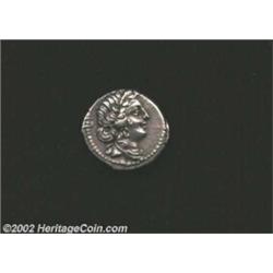 Julius Caesar, Circa 47/46 B.C., AR denarius (3.88 gm.), Diademed head of Venus right/Aeneas, carryi