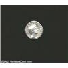Octavian, 36 BC, AR denarius, (3.9 gm.) Bare head of Octavian right/Tetrastyle temple, inscribed DIV