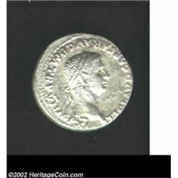 Claudius, 41-54 A.D., AR denarius (3.44 g), 46/7 A.D. Laureate head right/ SPQR P P OB CS in wreath.