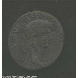 Claudius, 41-54 AD, ¦ Sestertius, (21.5 gm.) Laureate head right/Spes advancing left. C. 39. R.I.C..