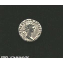 Nerva, 96-98 AD, AR denarius, (3.5 gm.) Laureate head right/Clasped hands. C. 16. R.I.C.2. B.M.C. 6.