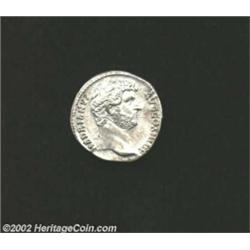 Hadrian, 117-138 AD, AR denarius, (3.4 gm.) Laureate head right/Egypt reclining left, holding sistru