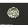 Macrinus, 217-218 A.D., AR denarius (3.36 g). Laureate, draped and cuirassed bust right/ Annona, hol