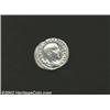 Maximus, 235-238 AD, AR denarius, (3.0 gm.) Bareheaded and draped bust right/Sacrificial implements.