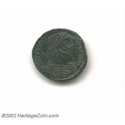 Julian II, 360-363 A.D., AE 1, Sirmium mint (8.26 g). Diademed, draped and cuirassed bust right/ Bul